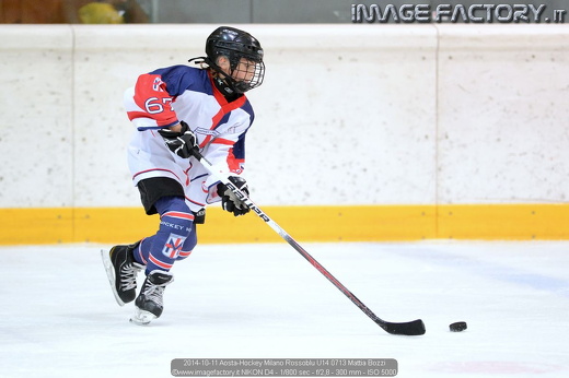 2014-10-11 Aosta-Hockey Milano Rossoblu U14 0713 Mattia Bozzi